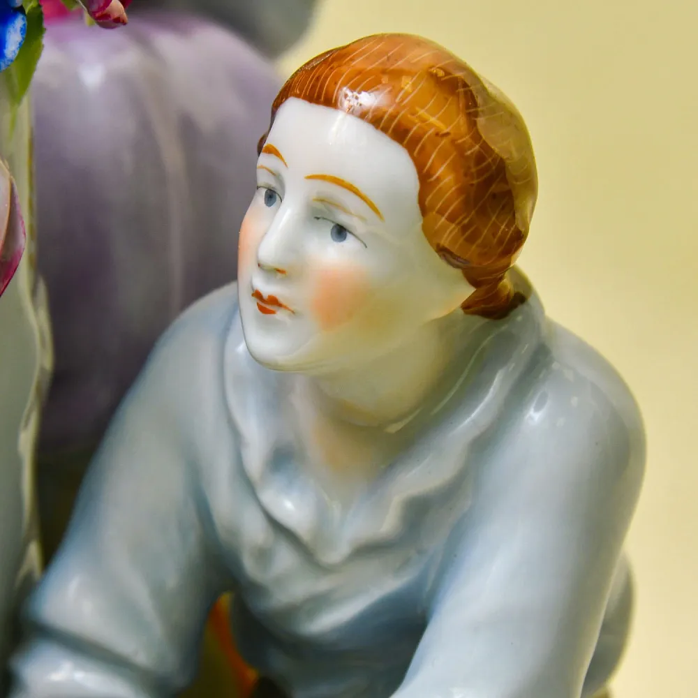 Редкость!!! Большая Фарфоровая Ваза «УРОЖАЙ», PLAUE Германия середина ХХ века.