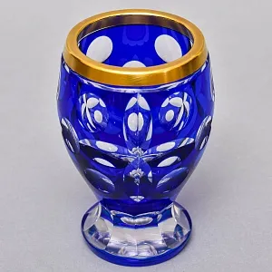 Миниатюрная Коллекционная Ваза - Кубок, Хрусталь ERNST WITTIG, Германия середина ХХ века.