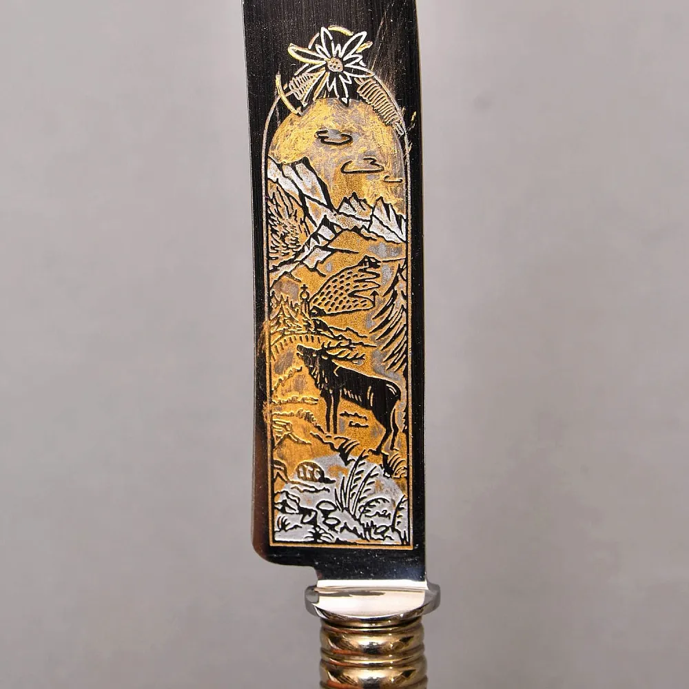 Набор для Барбекю «Охота» - 5 предметов, Германия WUSTHOF Solingen, конец 60-х гг.