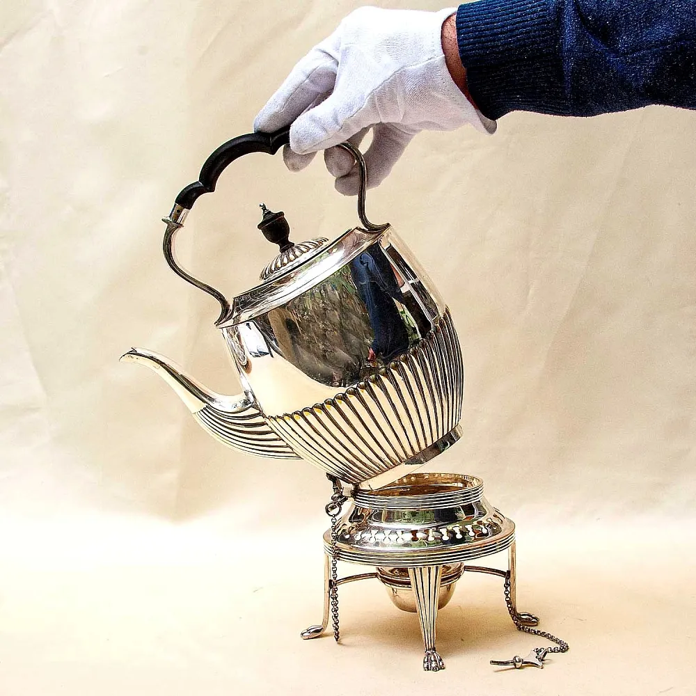 Бульотка - Чайник - Запарник, SHEFFIELD Англия Silverplate, начало ХХ века.
