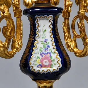 Редкость! Большой Фарфоровый Канделябр - Подсвечник на 6-ть свечей, Giulia Mangani Италия, середина ХХ века. 