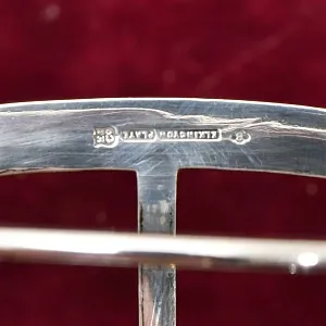 Винтажная Подставка для Тостов, Металл Silverplated, SHEFFIELD Англия - середина ХХ века.