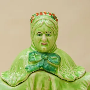 Редкость! Коллекционный Заварочный Чайник «LITTLE OLD LADY», Фаянс Англия нач. ХХв.