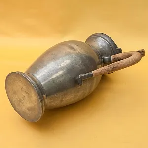 Антикварный Классический Большой Оловянный Кофейник на 3 литра. Бельгия,  ХIХ век.