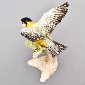 Коллекционная Фарфоровая статуэтка «Птица. Большая синица», Goebel Германия, 1979 - 1990 годы.