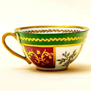 Антикварная, Коллекционная Кофейная пара, Франция, конец ХIX - начало ХХ века.