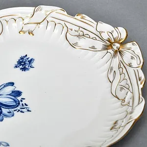 Большое Коллекционное Фарфоровое Блюдо - Тарелка - Поднос «Голубые цветы», MEISSEN Германия.