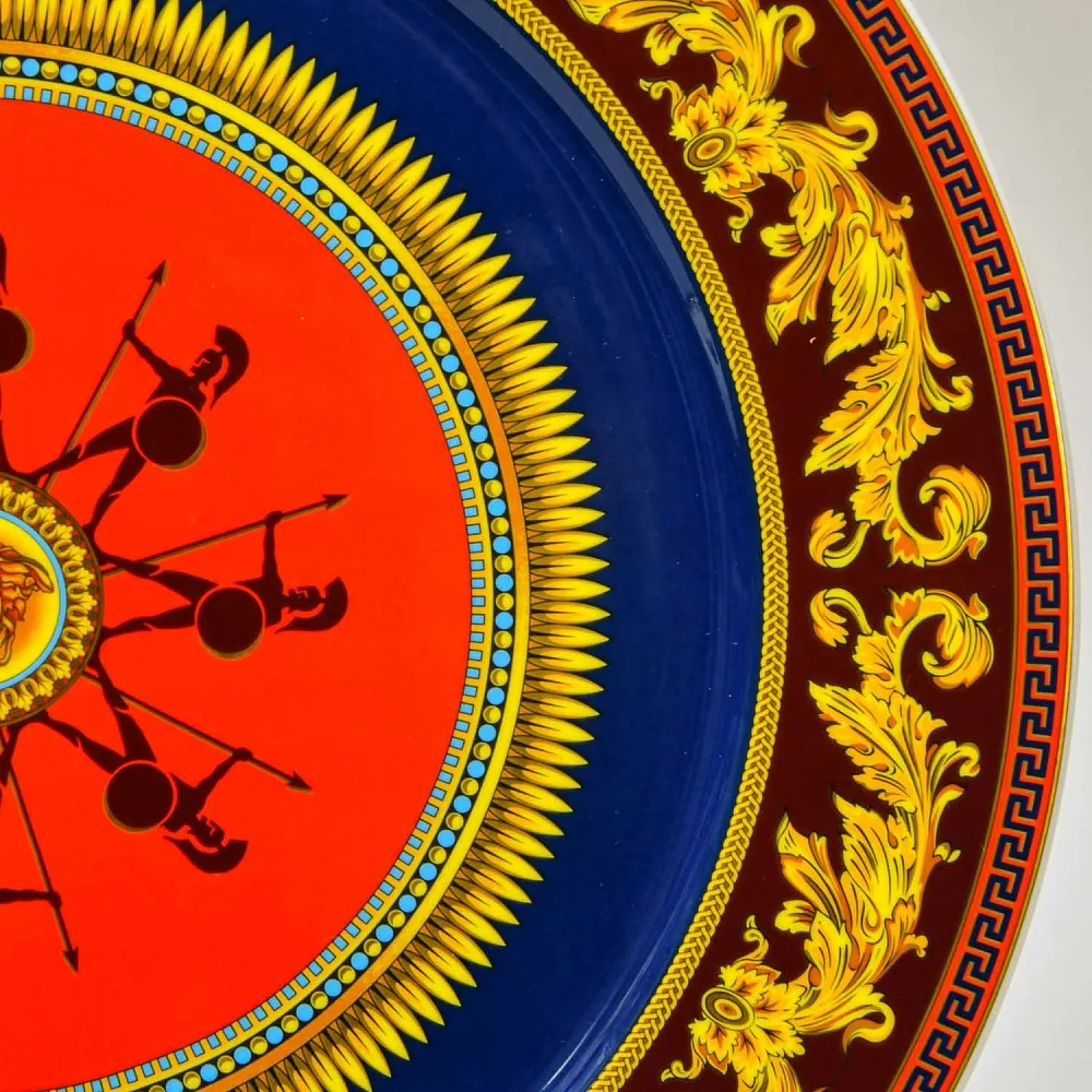 «Античные Герои» - Коллекционная Фарфоровая Тарелка - Блюдо, VERSACE, Rosenthal Германия конец ХХ века.