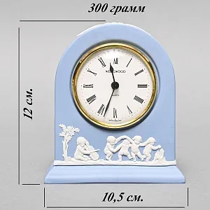 Винтажные Кварцевые Настольные Часы «Античные мотивы», Фарфор WEGDWOOD, Англия.