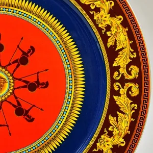 «Античные Герои» - Коллекционная Фарфоровая Тарелка - Блюдо, VERSACE, Rosenthal Германия конец ХХ века.