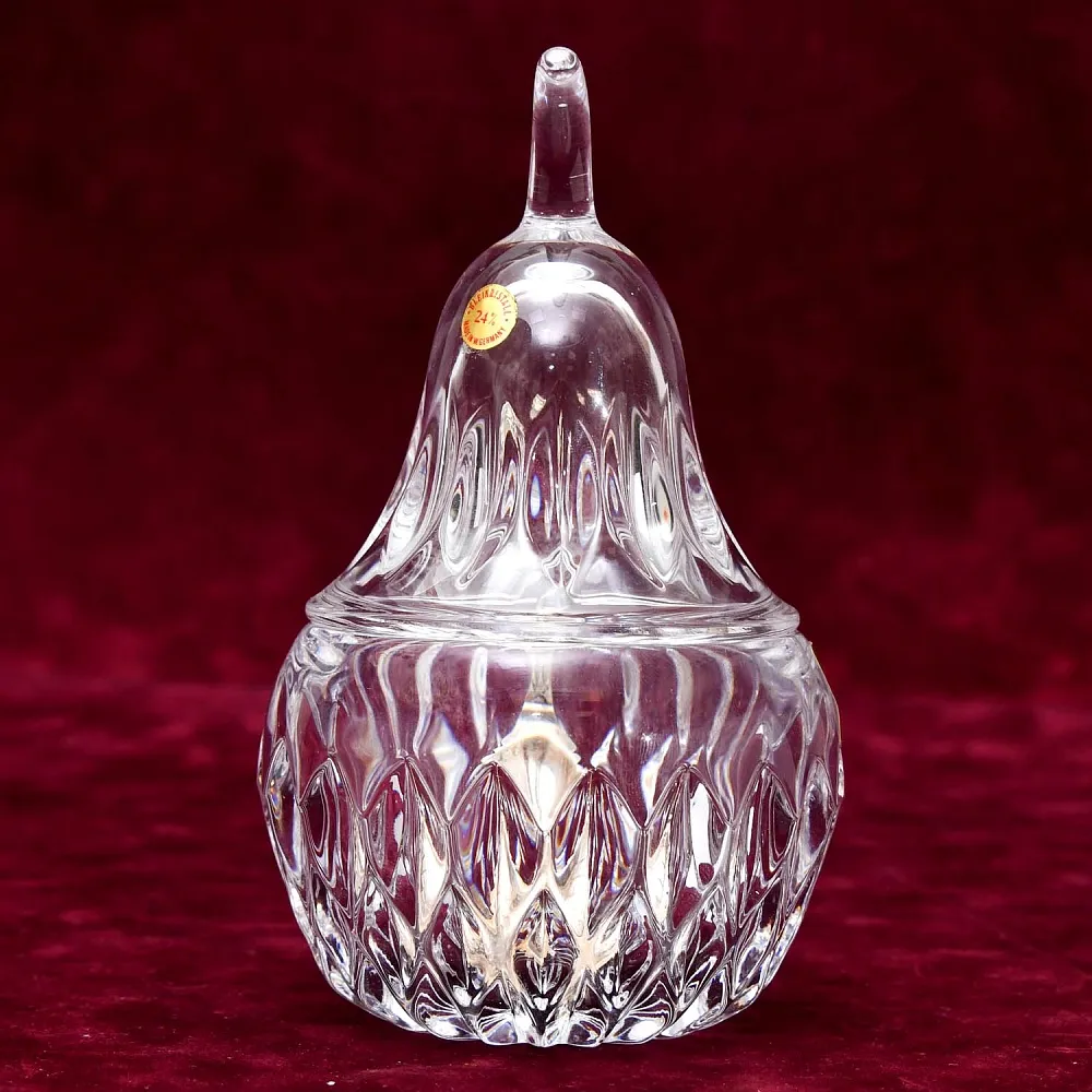 Хрустальная «Груша» - Джемница - Соусница - Баночка с крышкой, NACHTMANN Германия.