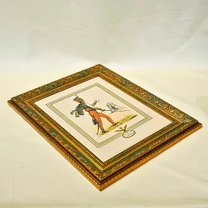 Антикварная Иллюстрация - Гравюра «Армия Наполеона - Адъютант с донесением», Франция.