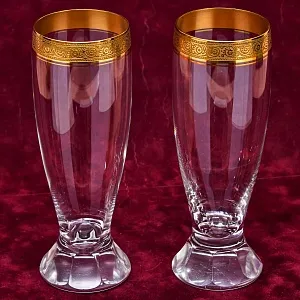 Набор «Тет-а-Тет» Пара Хрустальных Стаканов - Бокалов для Пива «Concorde», Theresienthal Германия.