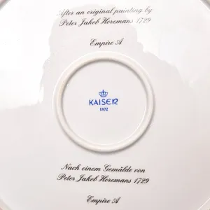 Большое Коллекционное Блюдо - Тарелка «Отдых после Охоты» Фарфор KAISER Германия.