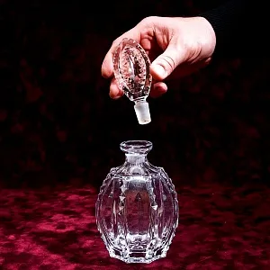 Винтажный Хрустальный Соусник - Графинчик с пробкой BEYER Германия 60-е годы ХХ века.