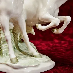 Коллекционная Фарфоровая Статуэтка «БЕГУЩИЕ ЛОШАДИ», Hutschenreuther,  Германия, 1968-1970 гг.
