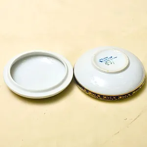 Авторская Фарфоровая Шкатулка - Бонбоньерка «Два путти», Limoges Франция 30гг.