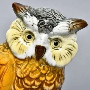 Коллекционная Фарфоровая статуэтка «МУДРАЯ СОВА», Карл Энс / Karl Ens Германия, начало ХХ века. 