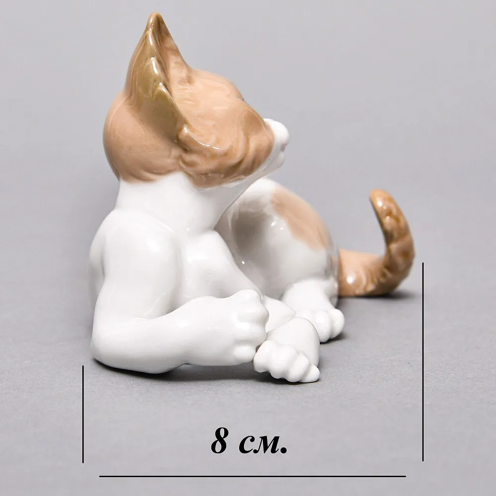 Коллекционная Фарфоровая статуэтка «Кошка - Удивленный котенок», Lladro Испания.