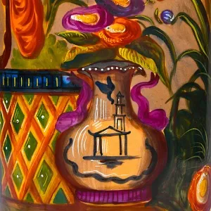 Редкие!!! Большие Антикварные Парные Вазы «Персидские мотивы», Франция VIEUX PARIS.