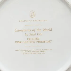 Коллекционная Тарелка «Китайский фазан» Фарфор Лимож Limoges Франция - 1979 год.