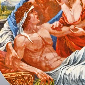 Коллекционная тарелка «Кентерберийские истории. Рассказ рыцаря», Фарфор The Longton Crown Англия.