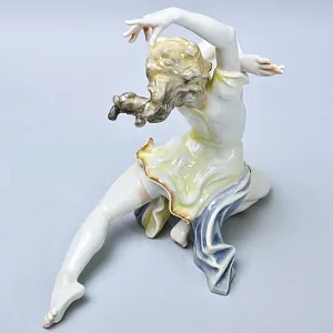 Авторская Коллекционная Статуэтка «ТАНЦОВЩИЦА - ТАНЕЦ», фарфор Hutschenreuther, Германия 1955-1968 годы.