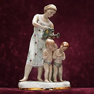 Авторская Фарфоровая Статуэтка «В жаркий полдень», ДФЗ - Дулево, СССР -1962 год. 