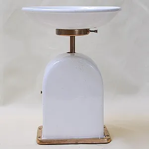 Редкость! Старинные Кухонные Весы в Фарфоровом корпусе KRUPS IDEAL, Германия -1915 год.