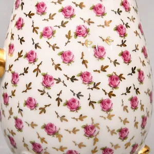 Фарфоровый Кувшин - Чайник для подачи горячего шоколада «РОЗЫ» с лопаткой, Limoges Франция.