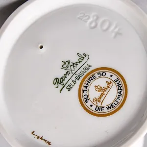  Антикварная Фарфоровая статуэтка «Мальчик c горном и копьем», ROSENTHAL Германия - 1924 год. 