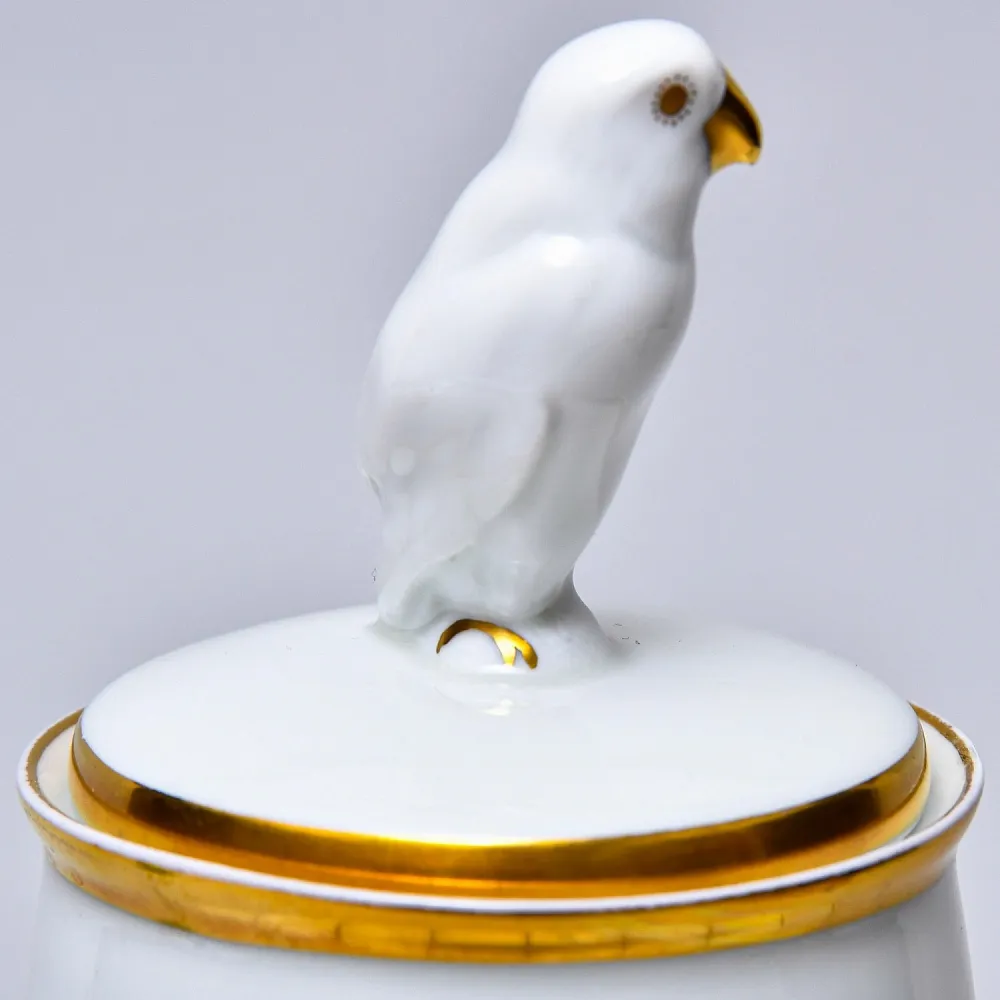 Редкость! Авторский Винтажный Фарфоровый Вазон «ПТИЦЫ», Hutschenreuther Германия Н - 28 см.