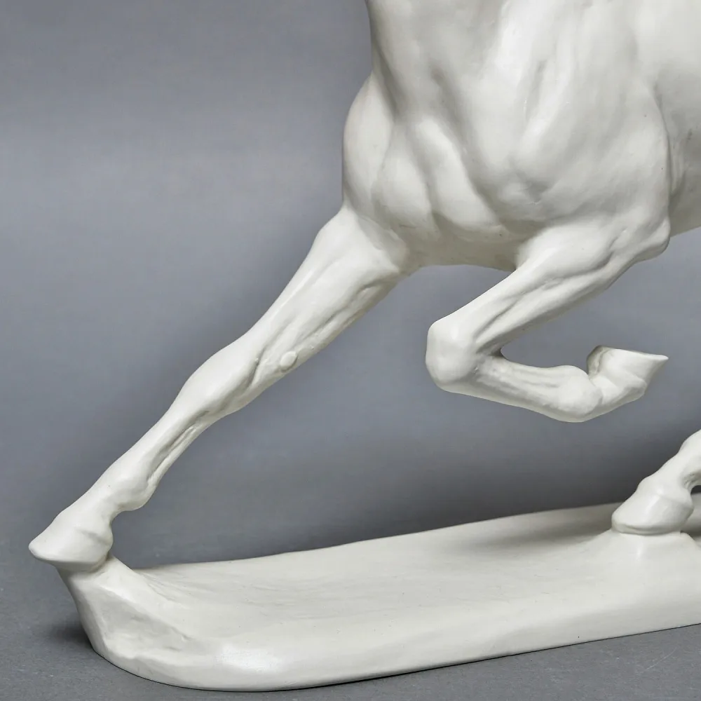 Редкость! Бисквитный Фарфор - Большая Статуэтка «Бегущий конь», ROSENTHAL Германия.