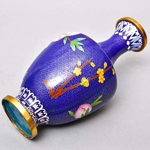 Парные Вазы «Фруктовый Сад» в технике «Клуазоне», металл Китай 50 -е годы ХХ века.