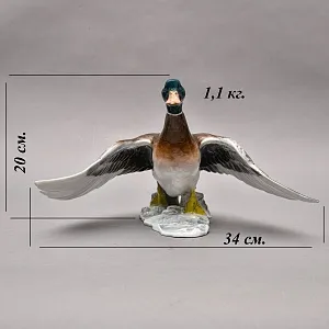 Птица - Фарфоровая Статуэтка «ВЗЛЕТАЮЩИЙ СЕЛЕЗЕНЬ», ROSENTHAL Германия, середина ХХ века.