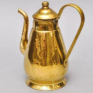 Винтажный Латунный Кофейник - Чайник - Кувшин, Франция середина ХХ века.