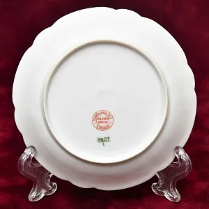 Антикварная Чайно-Кофейная пара + Тарелка (тройка), Фарфор Limoges Франция, 1876 - 1896 годы. 