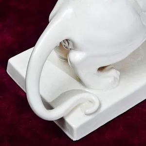 Большая Коллекционная статуэтка «Бенгальский ТИГР», Фаянс LUX, Бельгия.