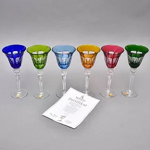 Редкость! Набор Хрустальных Бокалов для вина серия «Quelle», Limited Edition NACHTMANN Германия, конец ХХ века.