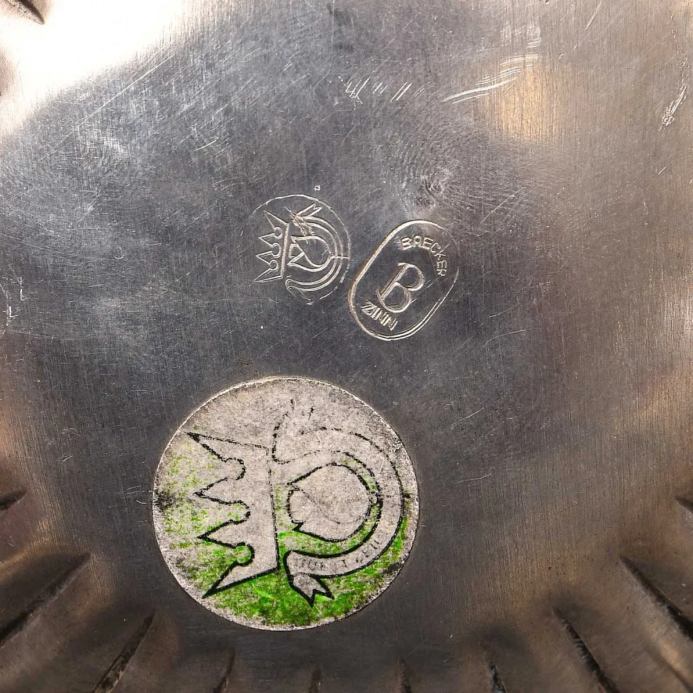 Винтажная Оловянная Сахарница с крышкой, Frieling Zinn Германия конец 60 -х годы ХХ века.