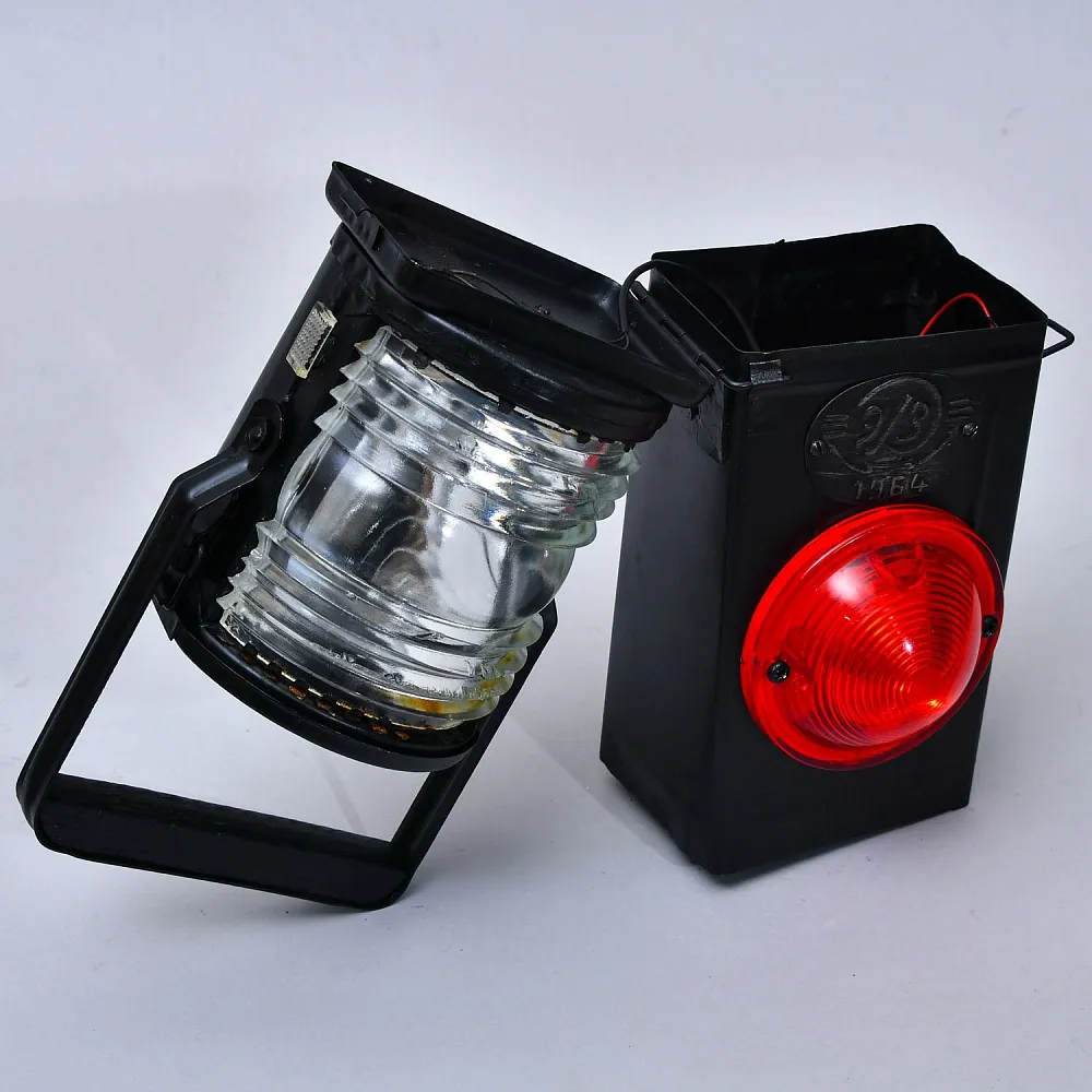 Винтажный Железнодорожный Сигнальный Вагонный Фонарь, СССР.