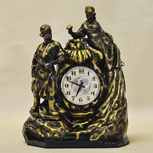 Чугунные Механические Настольные часы «Каменный Цветок», ЧЧЗ - МОЛНИЯ СССР-1967 год. 