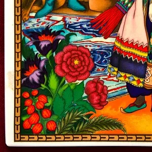 Картина - Панно - Фарфоровая Плакетка «Царевна Елена - Свадьба», Villeroy&Boch. Германия - 1982 год.