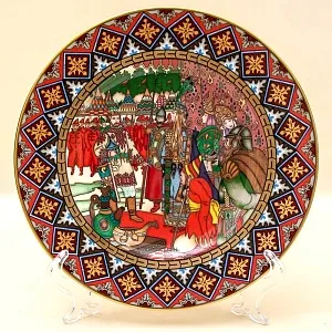 Коллекционная Тарелка «Русские Сказки» - «Марья Моревна» Фарфор, Villeroy&Boch Германия -1990 год.