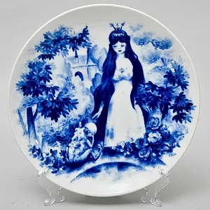 Коллекционная Фарфоровая Тарелка - Блюдо «Сказка. Царевна - Лягушка», MEISSEN Германия - 1982 год.