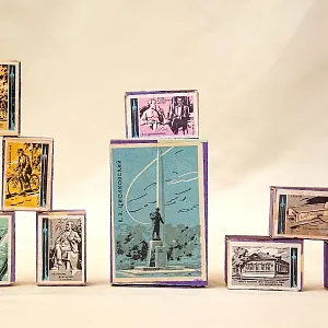 Памятный Сувенирый Набор - Хозяйственные Спички «К.Э. Циолковский», СССР -1966 год.