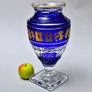 Большая Авторская Коллекционная Ваза «Jupiter. Dance De Flore»,  хрусталь VAL SAINT LAMBERT Бельгия.