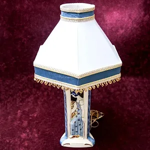 Настольная Электрическая Лампа - Светильник «Три Грации» АРТ-Деко Бельгия - 60гг.