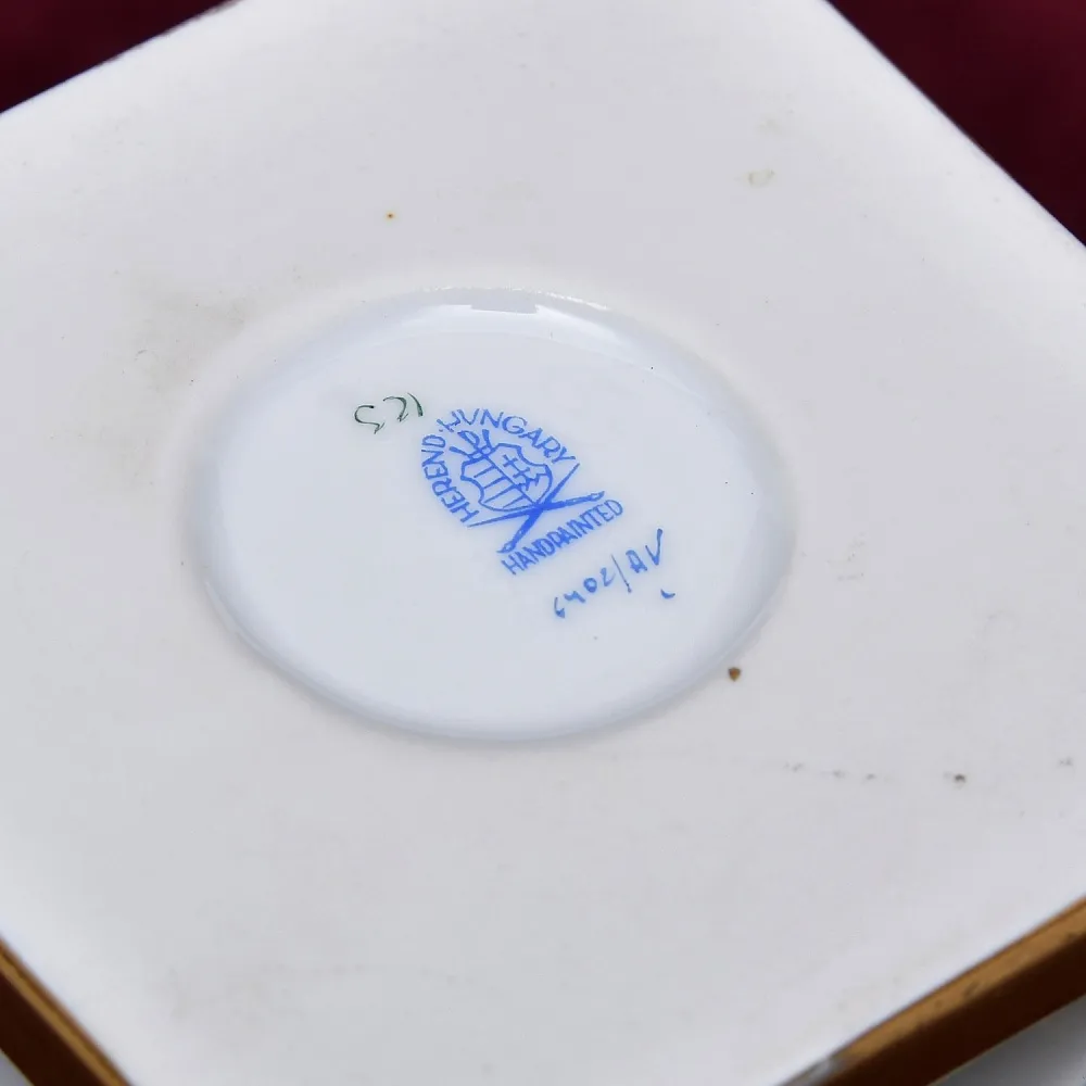 Классическая Фарфоровая Ваза APPONYI GREEN, HEREND Венгрия, вторая половина ХХ века.