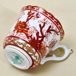 Коллекционная Кофейная Пара «Китайский сад», фарфор Crown Staffordshire, Англия.
